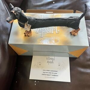 A Breed Apart-  Dachshund Sculpture NIB with tags